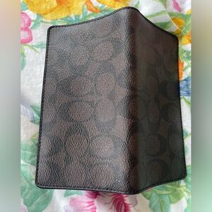 Coach Leather Checkbook Wallet